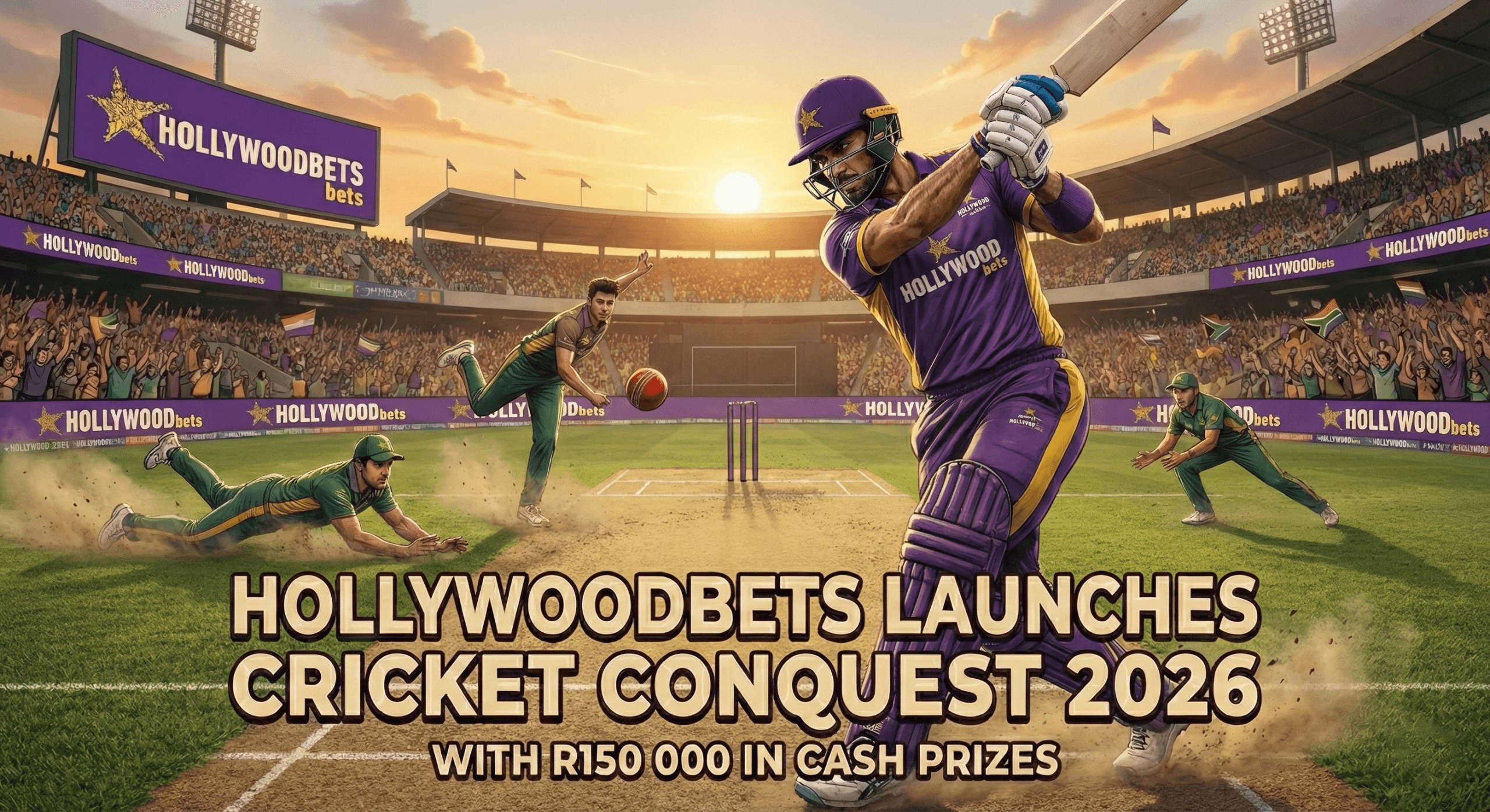 Hollywoodbets launches Cricket Conquest 2026 with R150 000 in cash prizes