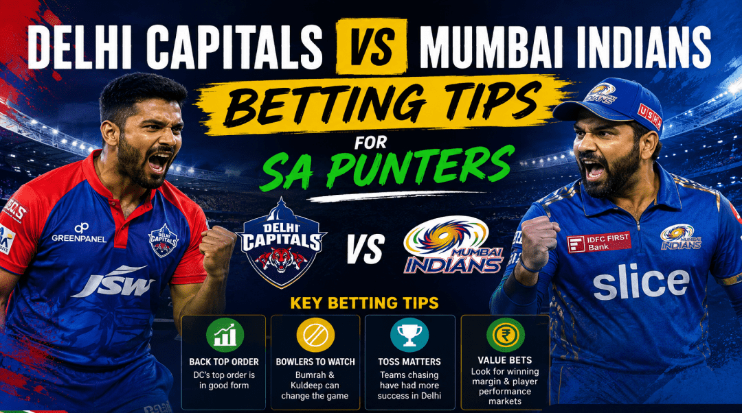 Delhi Capitals vs Mumbai Indians Betting Tips for SA Punters