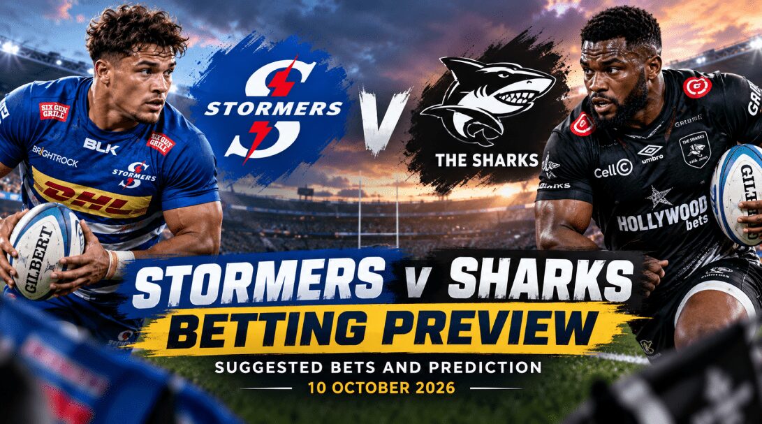 Stormers v Sharks Betting Preview: Suggested Bets and Prediction – 10 October 2026